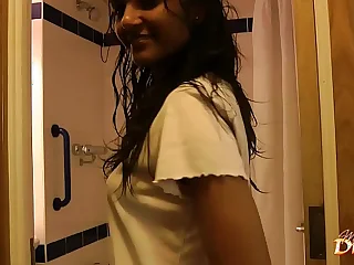 Indian Teen Divya Shaking Hot Exasperation Fro Shower
